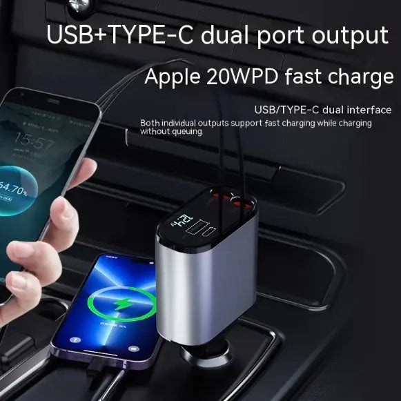 Quad-Port Car Charger