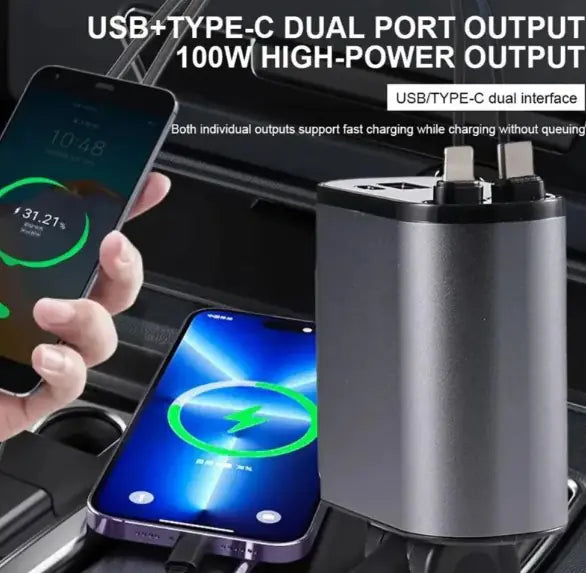 Quad-Port Car Charger