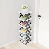 Multi-tiered shoe storage ,6-tier shoe rack Slim shoe rack